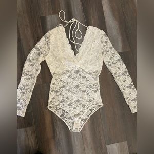 Revamped Lace Body Suit - Size Medium